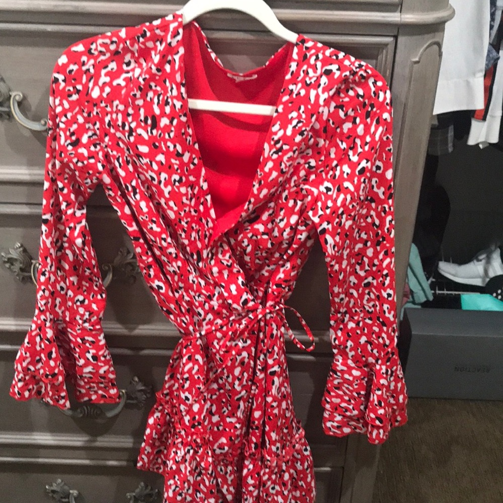 Printed dress.